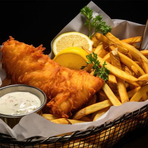 Fish and Chips as part of Catering Services by Midlands Catering Company, Derby