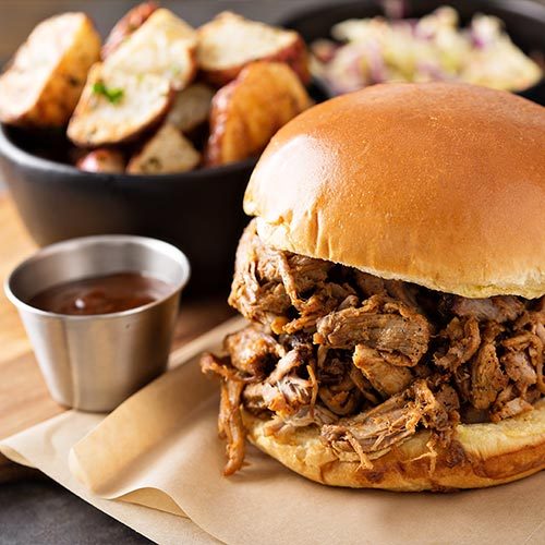 Pulled pork cobs served by Midlands Catering Company